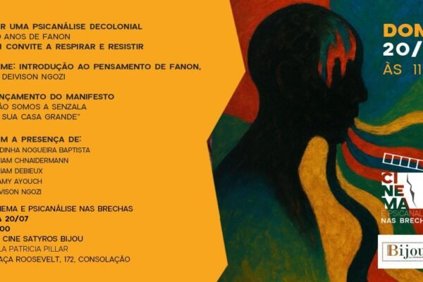 PSICANÁLISE | Coletivo Psicanálise nas Brechas lança manifesto “Não somos a senzala da sua casa grande” no Cine Bijou em resposta ao universalismo colonial na psicanálise