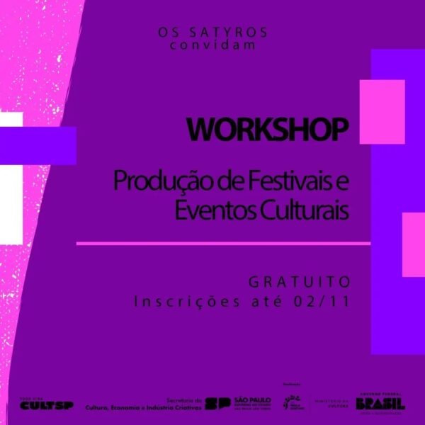 FORMAÇÃO GRATUITA | Workshop “Produção de Festivais e Eventos Culturais”